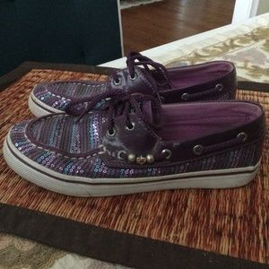 SPERRY Top Sider .Bahama Plum. Size 4 Youth